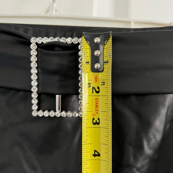 Weissman Two Piece Sequined and Black Metallic Dance Costume Rhinestone Belt LC - Picture 13 of 16